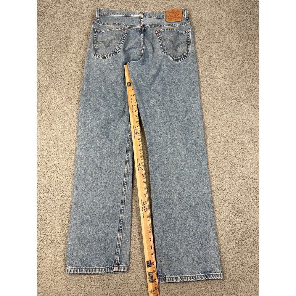 VTG Levis Jeans Mens 34x34 Blue Relaxed Y2K Great Faded Denim Distressed Grunge - Picture 6 of 8